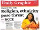 Religion, ethnicity pose threat - NCCE